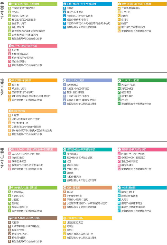 千葉・埼玉・神奈川エリア